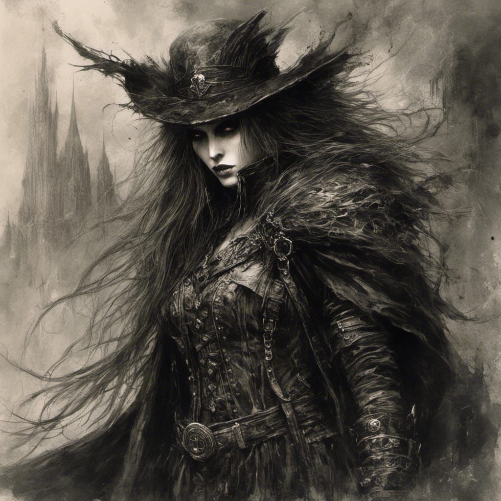 Evil Superhero in Dark Fantasy Art Style