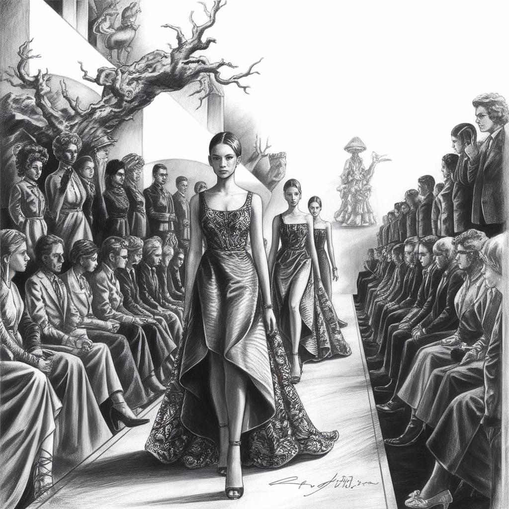 Escher-Inspired Fashion Runway