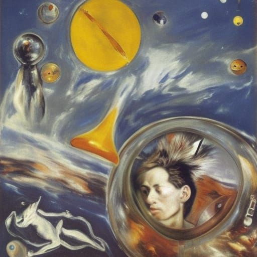 Giant Mouse in Space: Double Exposure Sci-Fi