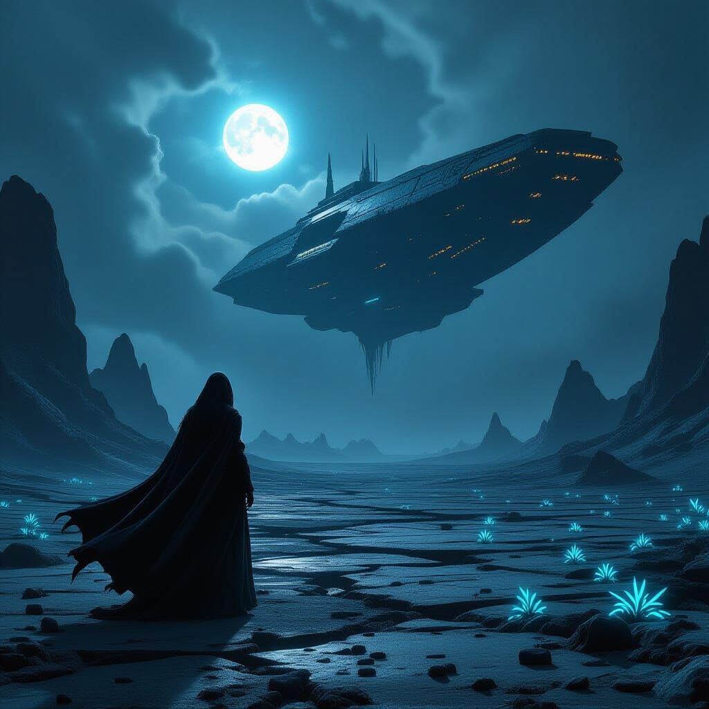 Alien Sorceress on a Desolate Planet