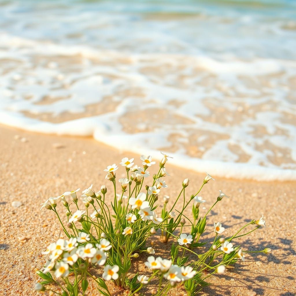 Dreamy Floral Coast in Pastel Hues