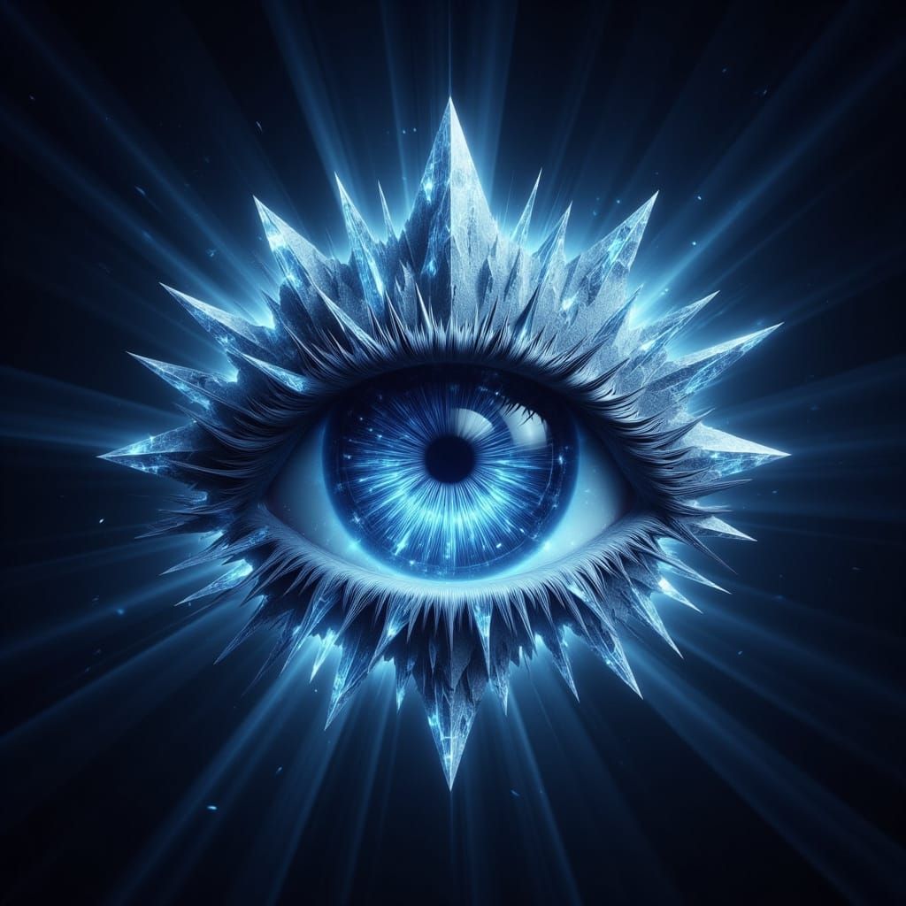 Divine Crystal Eye Logo - Realistic & Powerful