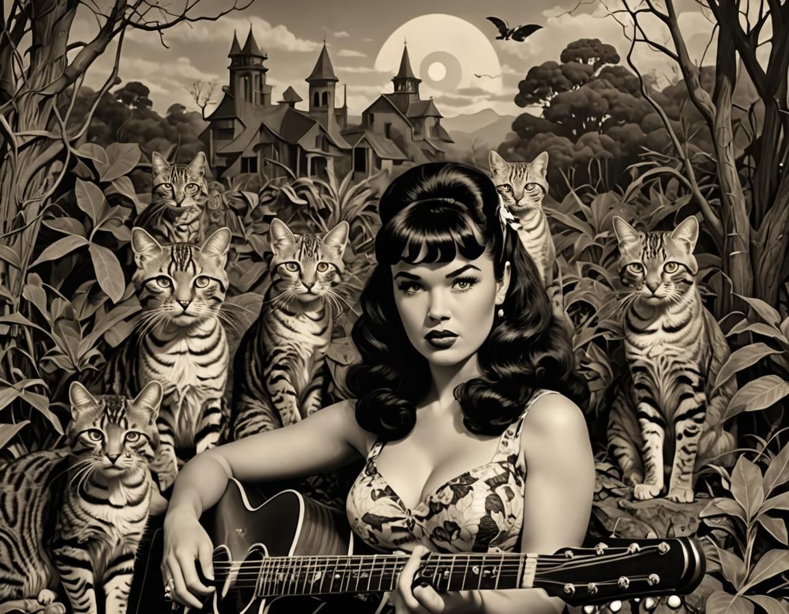 Gothic Portrait in Surreal Landscape Photography