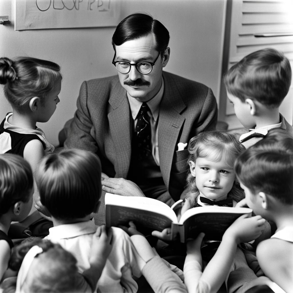 Eerie Image: Ed Kemper Reading to Children