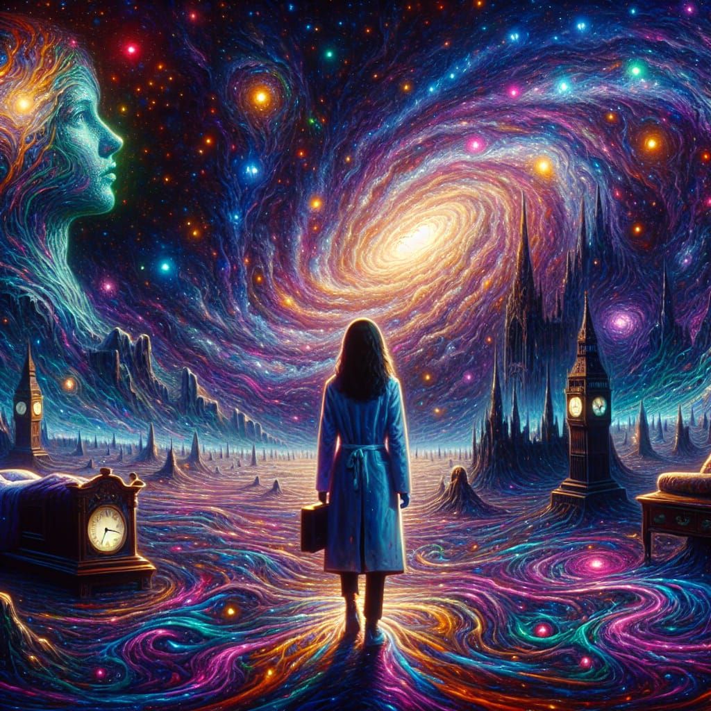 Female Doctor's Lonely Journey Through a Psychedelic Cosmos