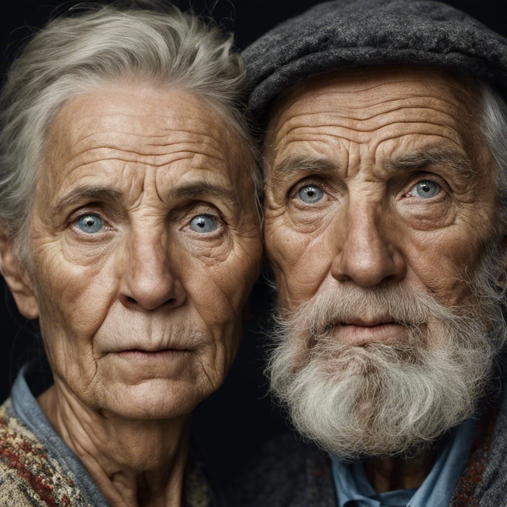 Timeless Portrait of a Russian Couple, Early 1900s
