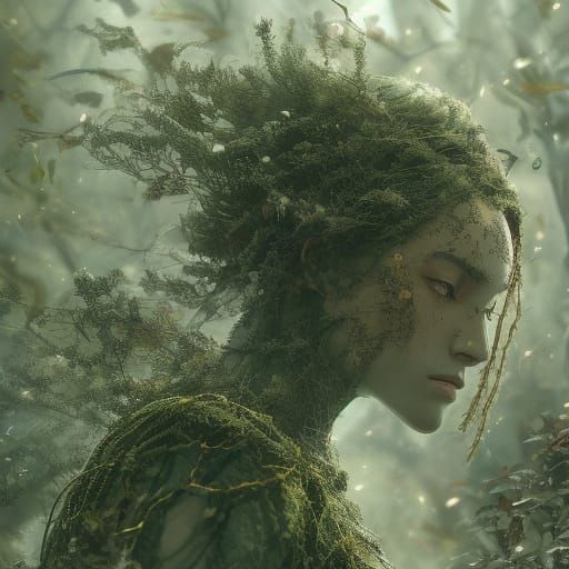 Earth Goddess Anime Key Visual: Serene Fantasy Art