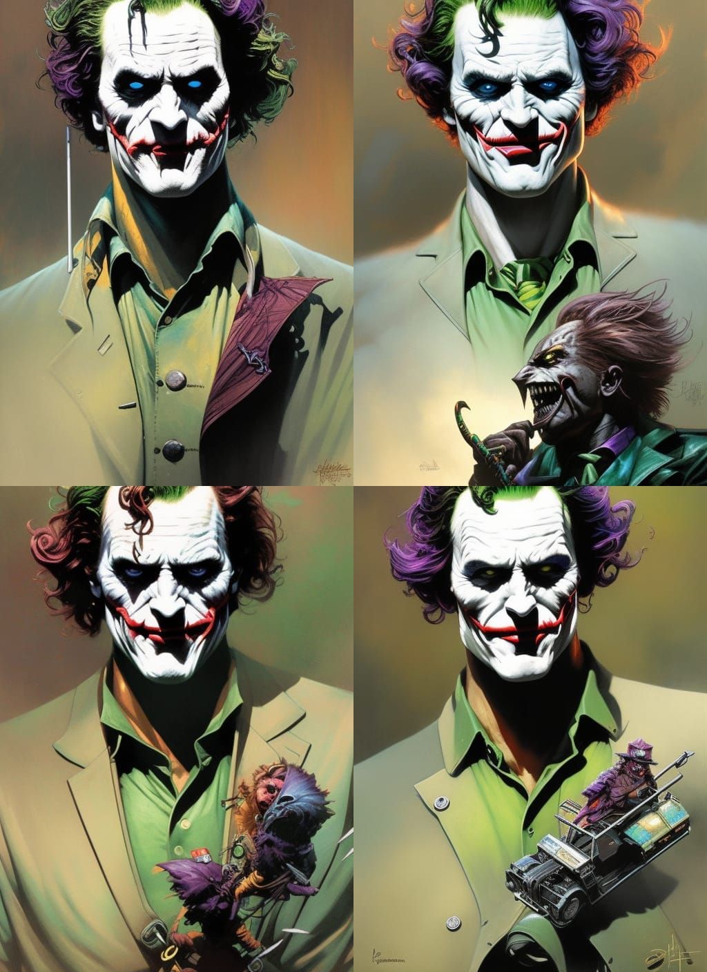 Patrick Wilson as Joker Crayon Caricature