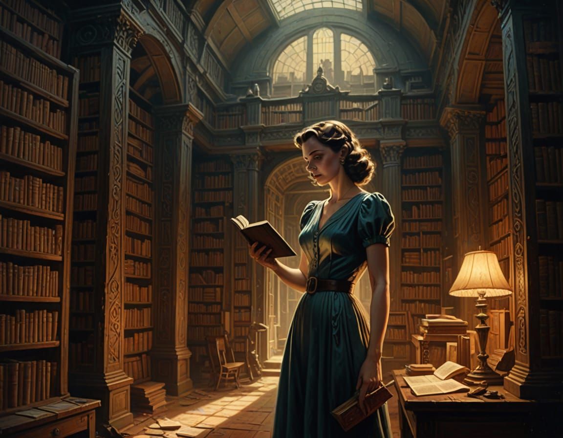 Woman Discovers Ancient Tech Library in 1940s Sci-Fi Horror ...