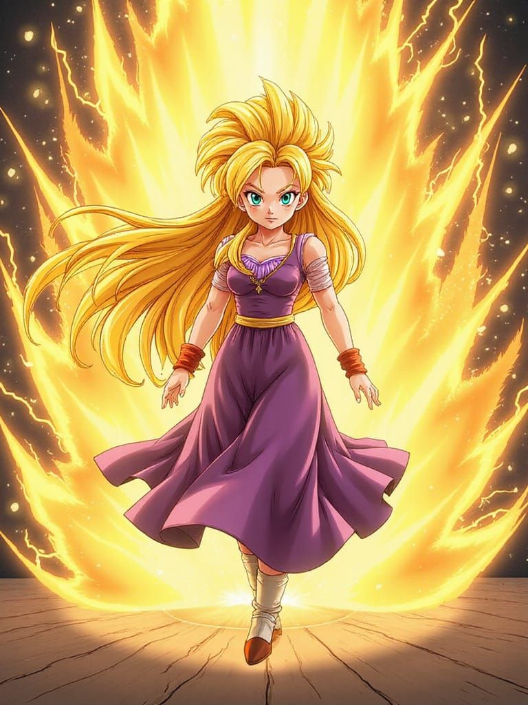 Super Saiyan Rapunzel Unleashes Magic and Might