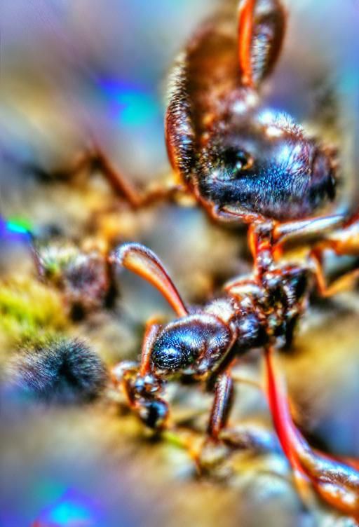Detailed Macro Photograph of an Ant