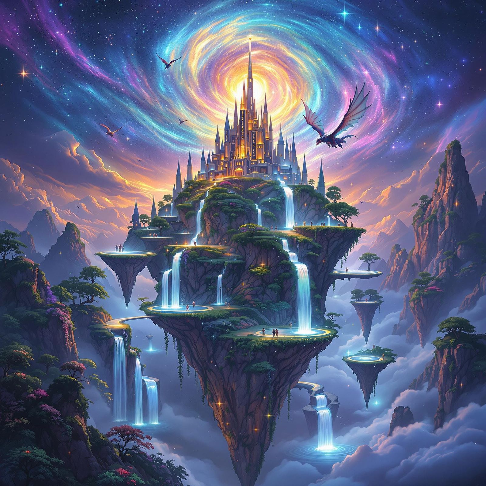 A fantasy wonderland of floating islands