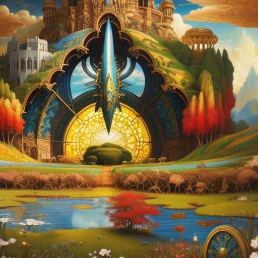 Mythical Landscape in Richard Dadd Style