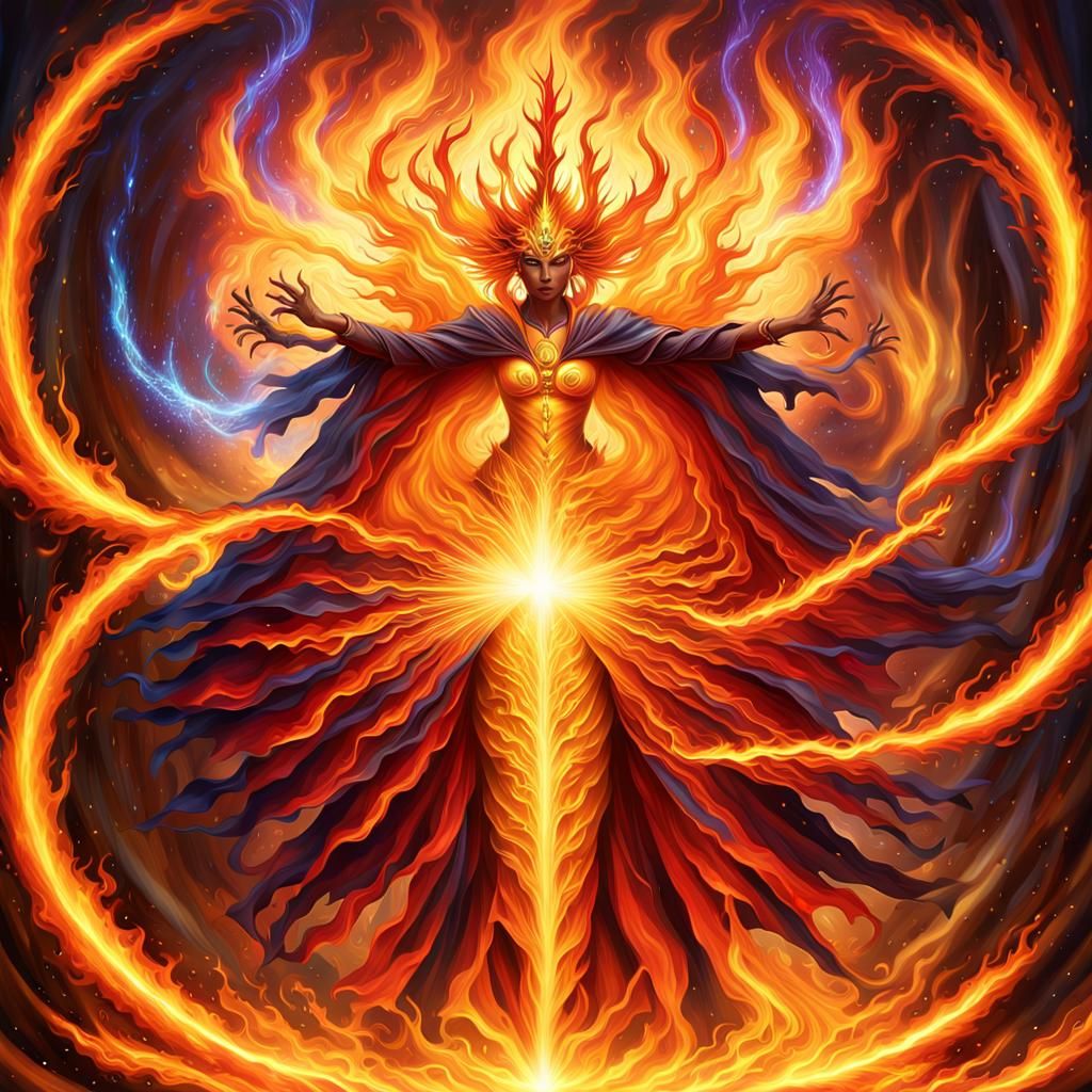 Hyperrealistic Mage Channels Arcane Power in 8K