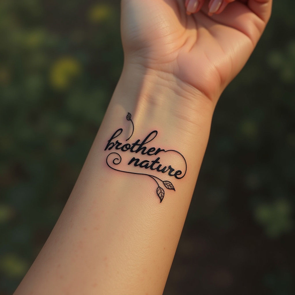 Brother Nature Tattoo in Fantasy Art Style