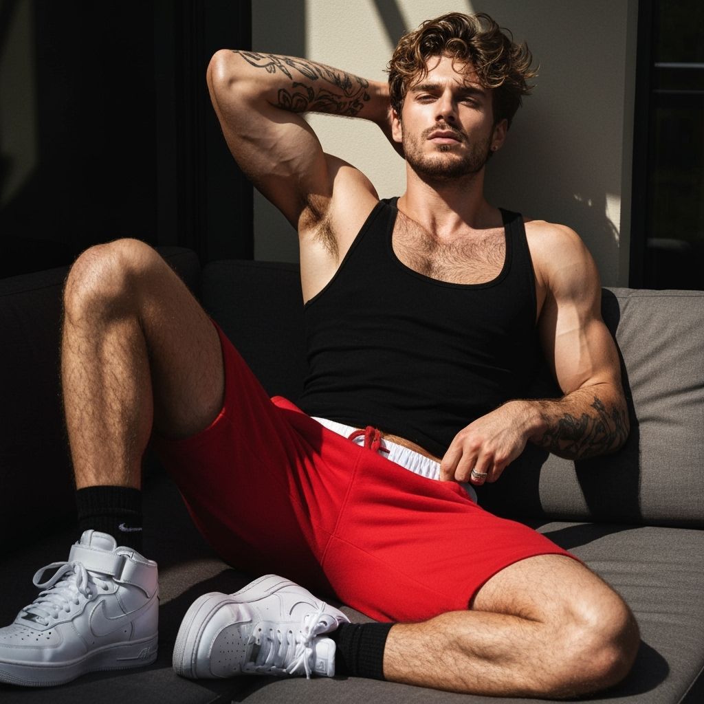 Athletic European Man on Urban Terrace