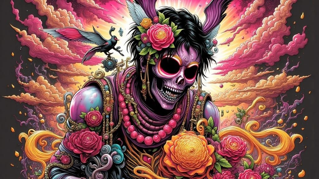 Cyberpunk Cityscape with Pink and Teal Hues