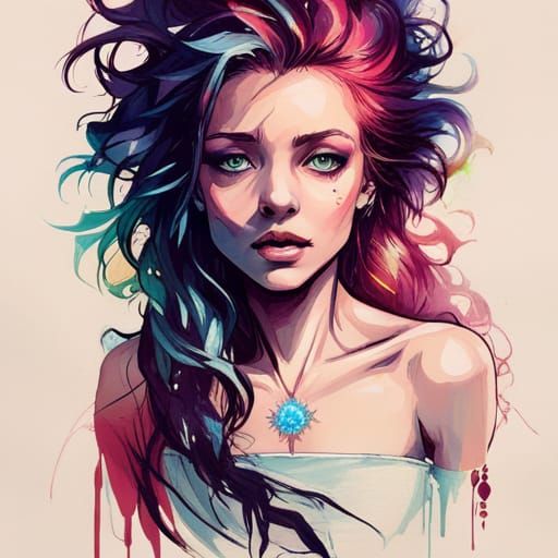 Desdemona Aurora Borealis Anime Portrait