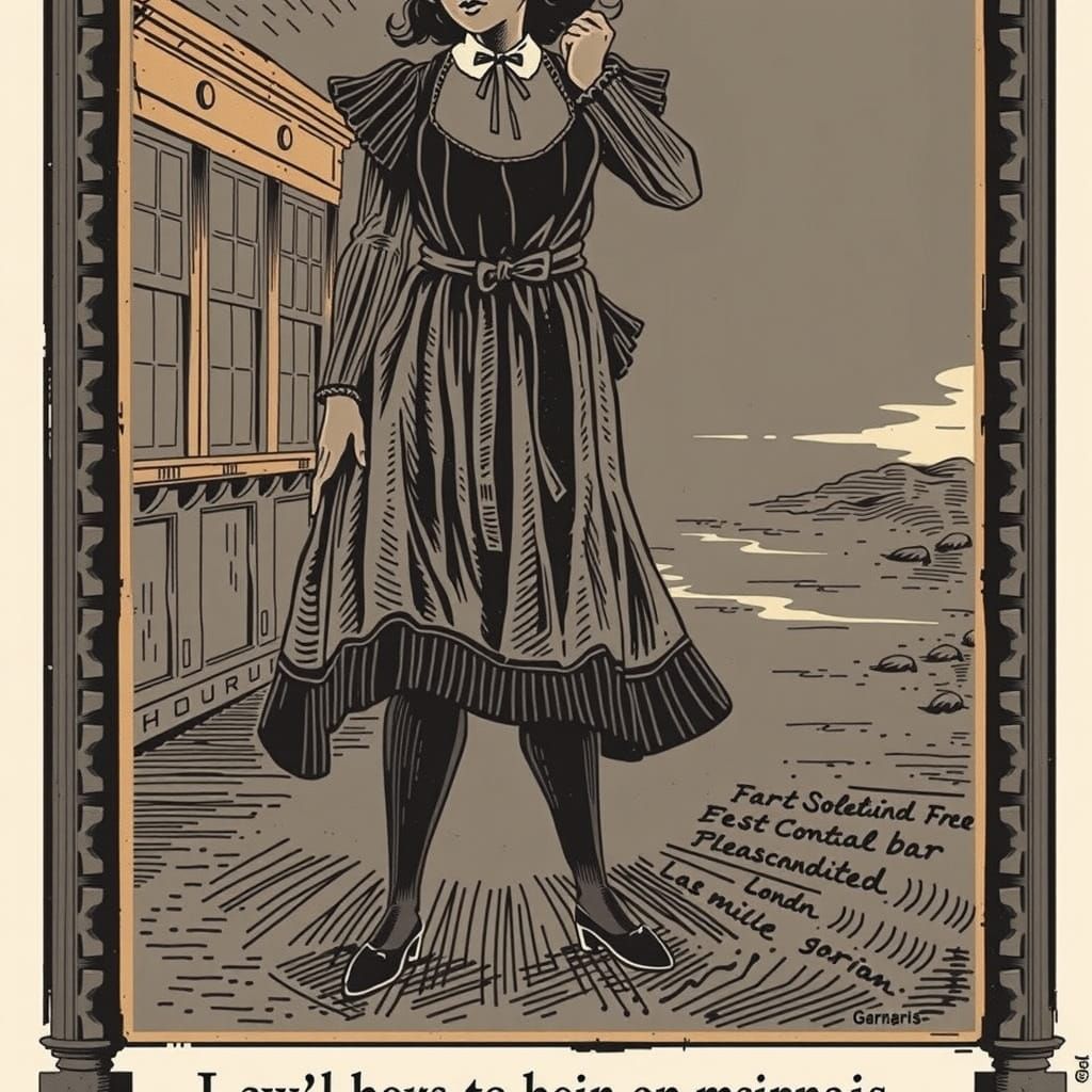 Woodcut art. 1920s magazine advert