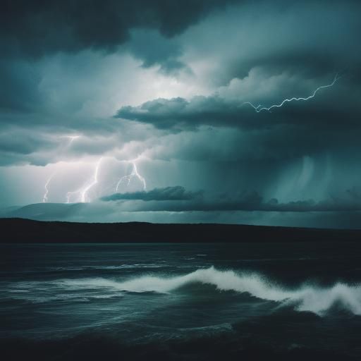 Dramatic Twister Under Lightning Storm: Cinematic Film Still