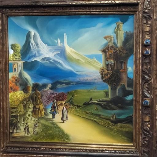 Surreal Fairy Road Inspired by Salvador Dali