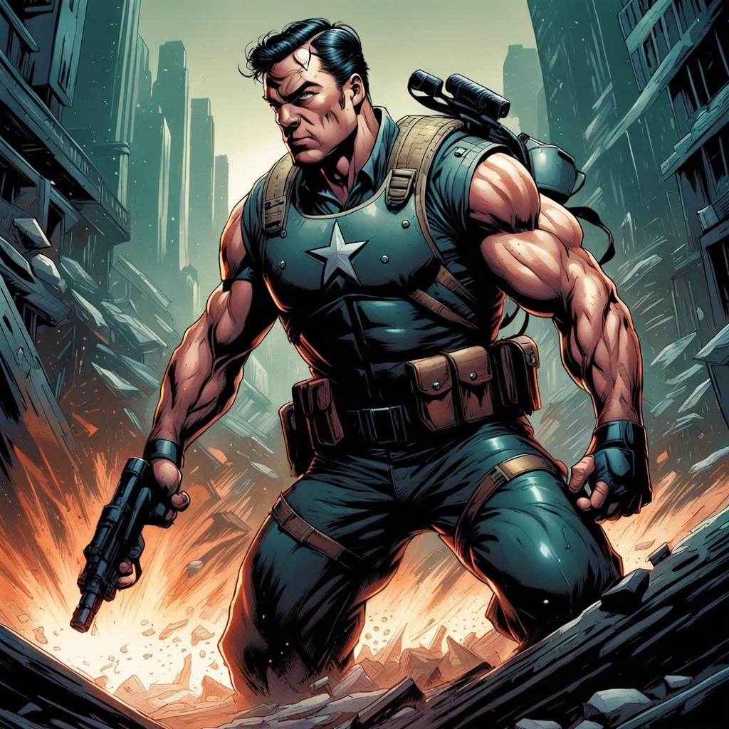 Comic Book Art Portrait of Corporal Fury