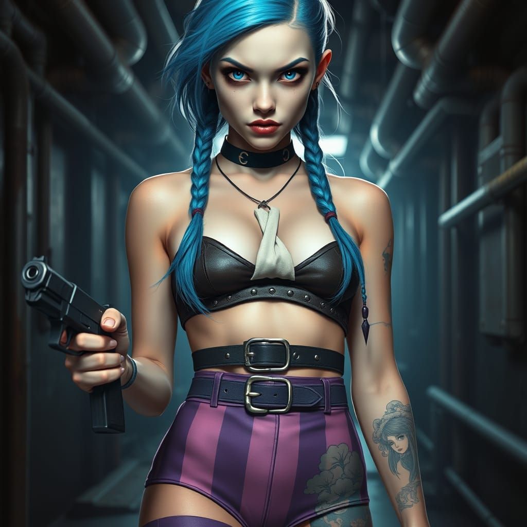 Gothic Elegance with Unsettling Intensity