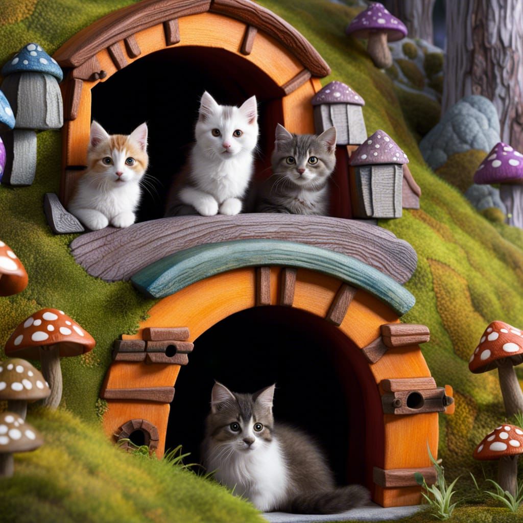 Hobbit cat house