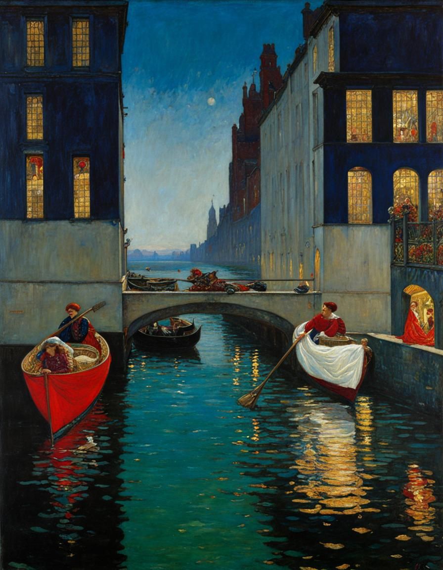 Byam Shaw Inspired AI Art