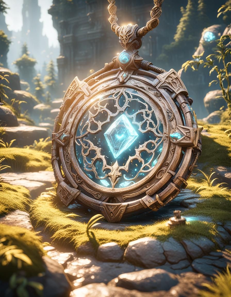 Enchanted Necklace of Regeneration in 3D