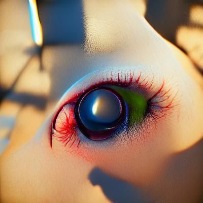 Eyeball with 3D Shading Depth