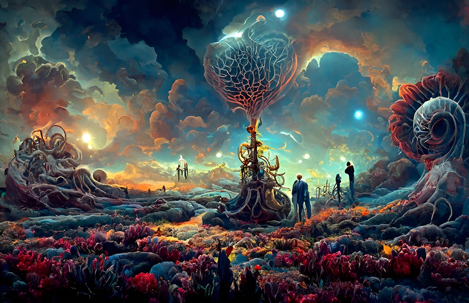 Psychedelic Painting of Meaningful Symbolism in Unreal Engin...