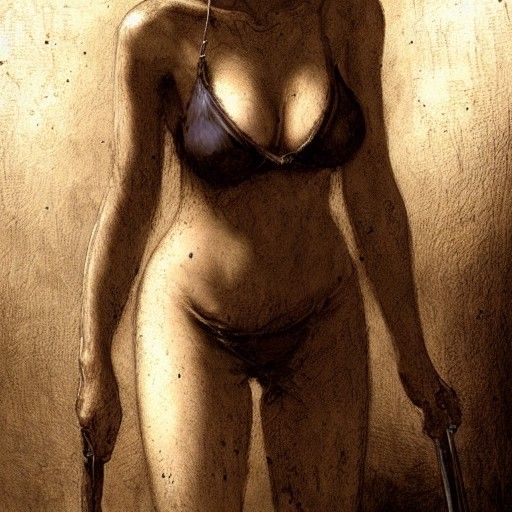 Silent Hill Nurse in Lingerie: Horror Art