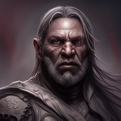 Uruk-Hai Portrait in Hyperdetailed Digital Art Style
