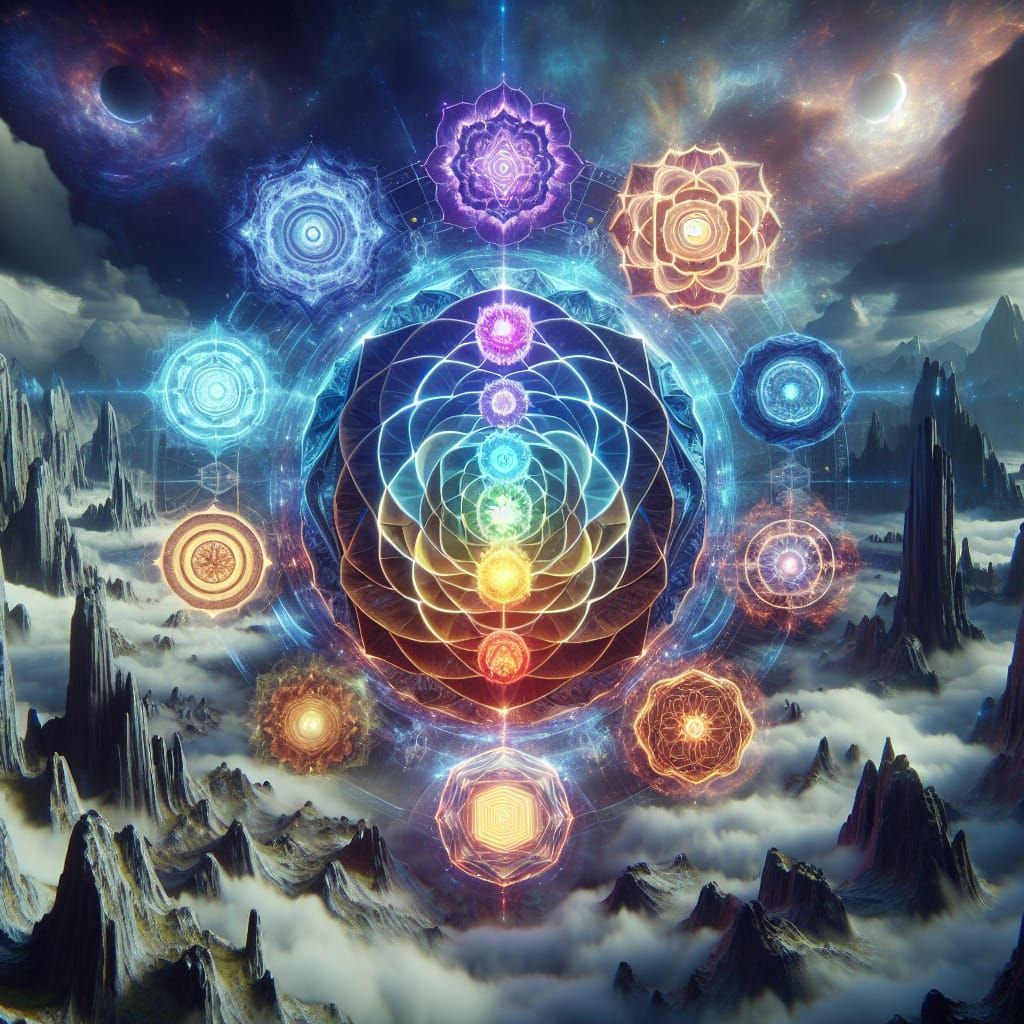 Detailed 3D Chakra Illustration with Dynamic Lighting