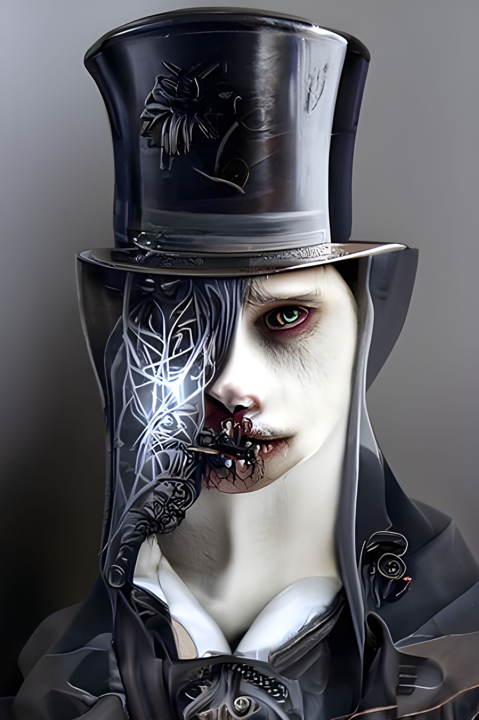 Sinister Gothic Portrait of Jack the Ripper