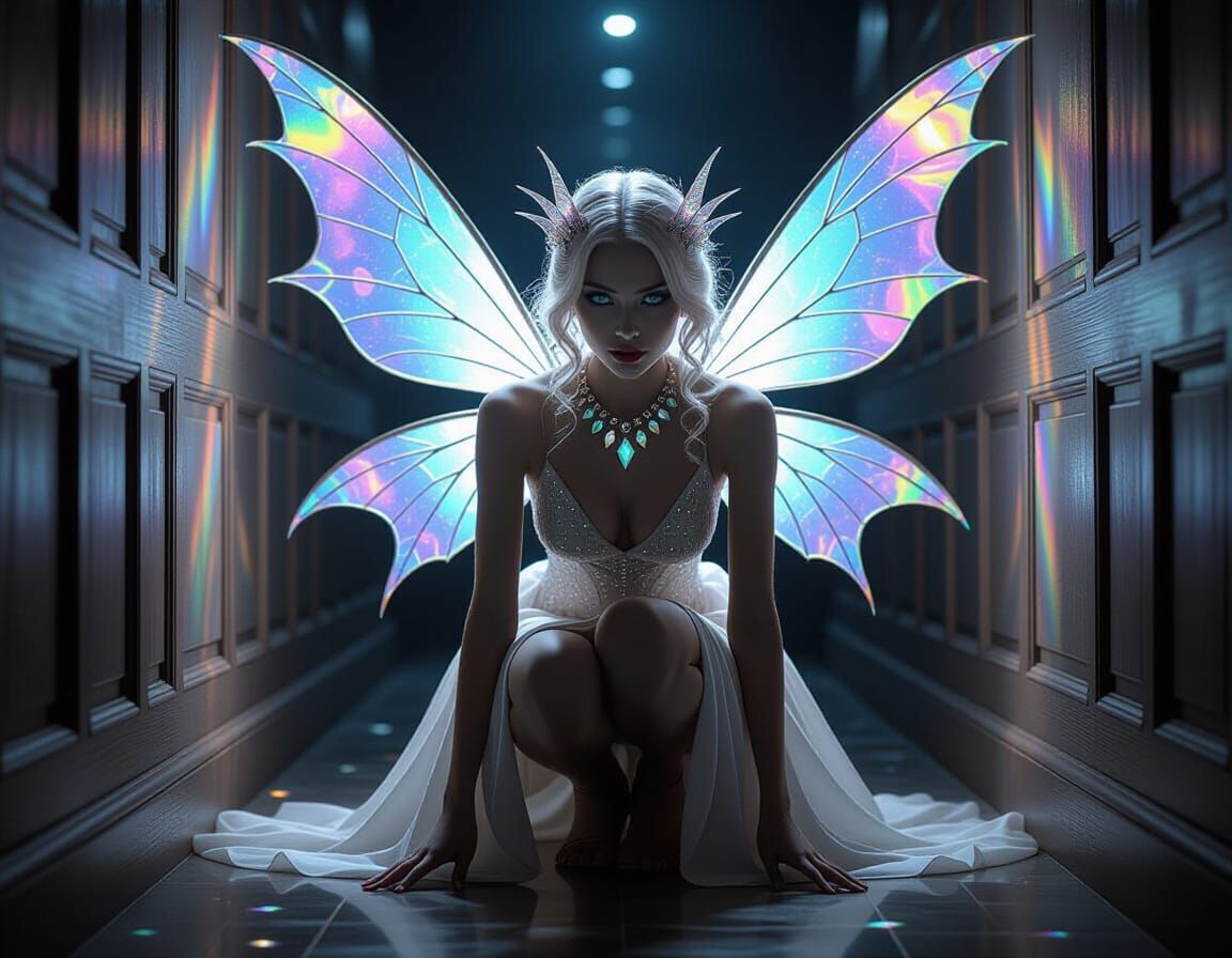 Cosmic Fairy in a Claustrophobic Corridor: Surreal Horror