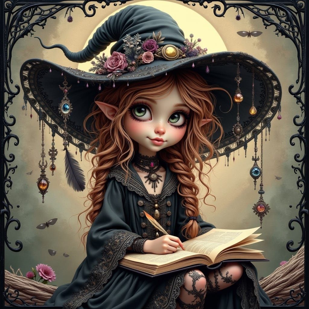 Twinks doing her Homework