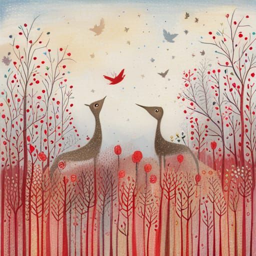 Naive Art Inspired by Lucy Grossmith and Amanda Clark