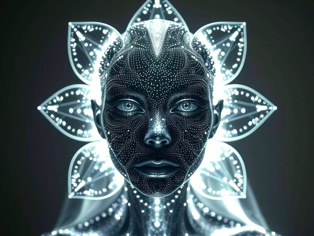 Ethereal Goddess Shimmers with Noir Shades