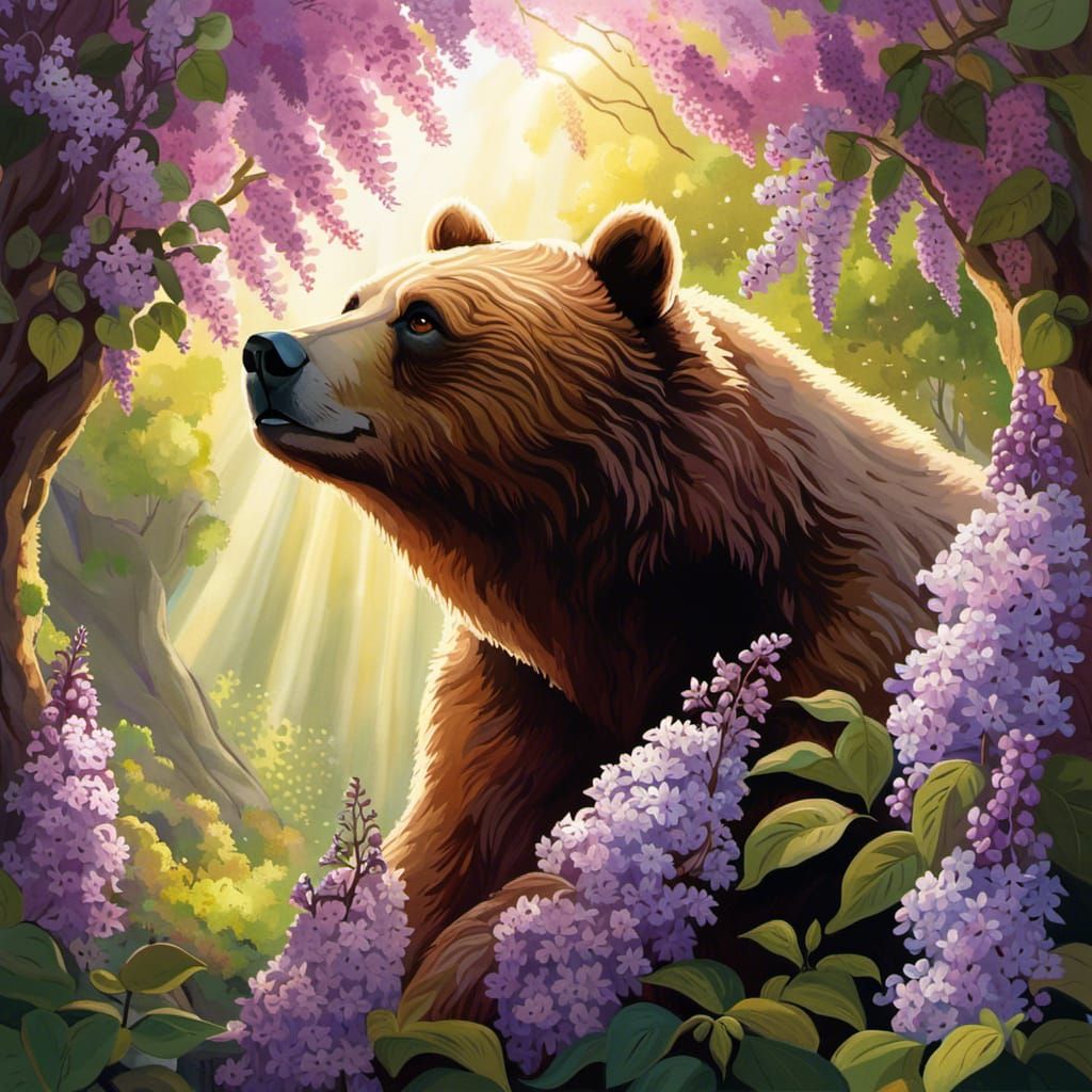 Joyous Bear in Sunlit Cybersteam Cave