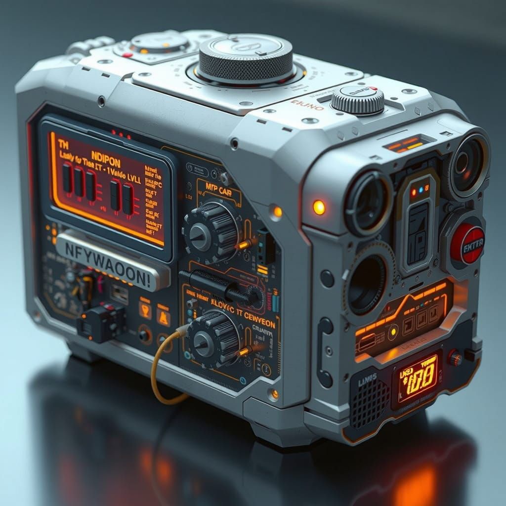 Modular Futuristic Device with Interconnected Components