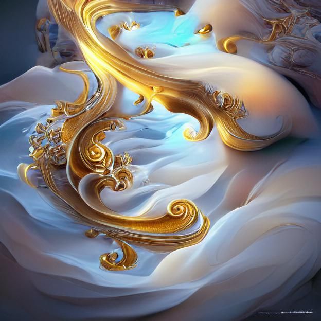 Magical Marble World in Rococo Style