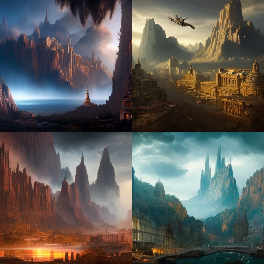 Epic Cinematic U.S.A. Digital Matte Painting