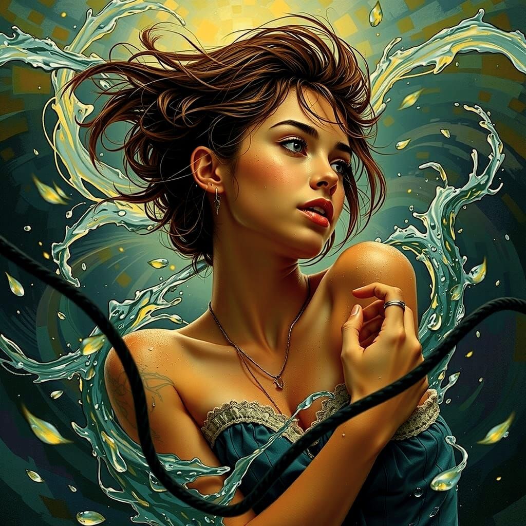 Abstract Swirling Vortex of Motion