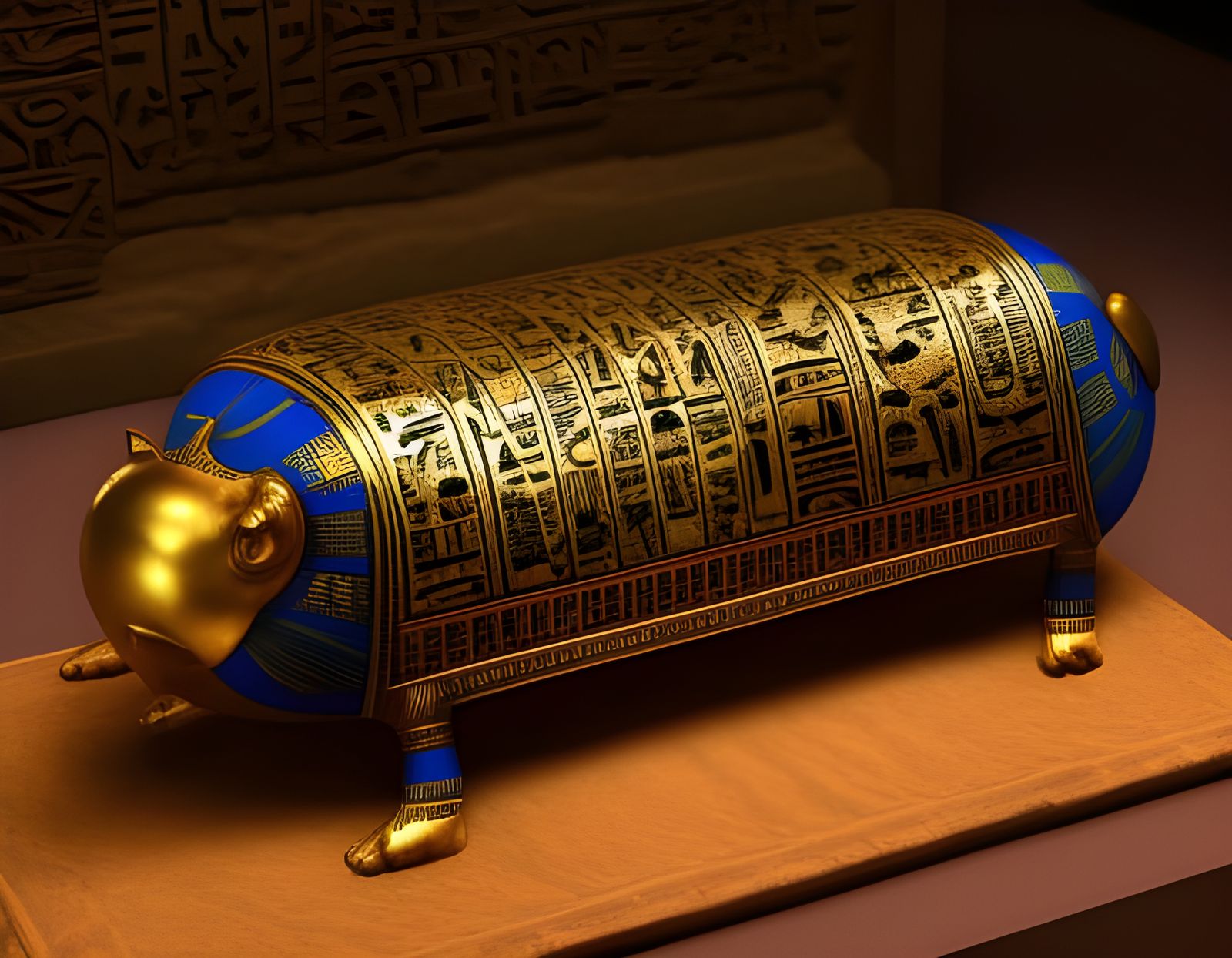 Ancient Egyptian Artifacts Still Life in 3D