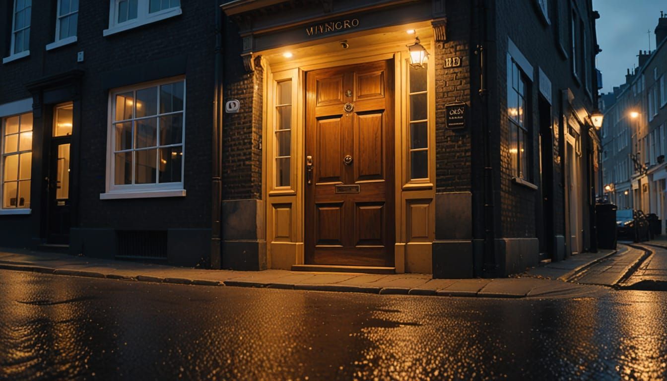 Surreal Door to Underground World, Dreamlike Oil Painting