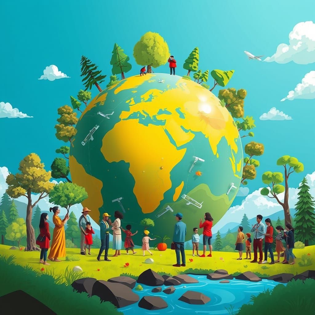 Thriving Earth: Unity and Renewable Energy