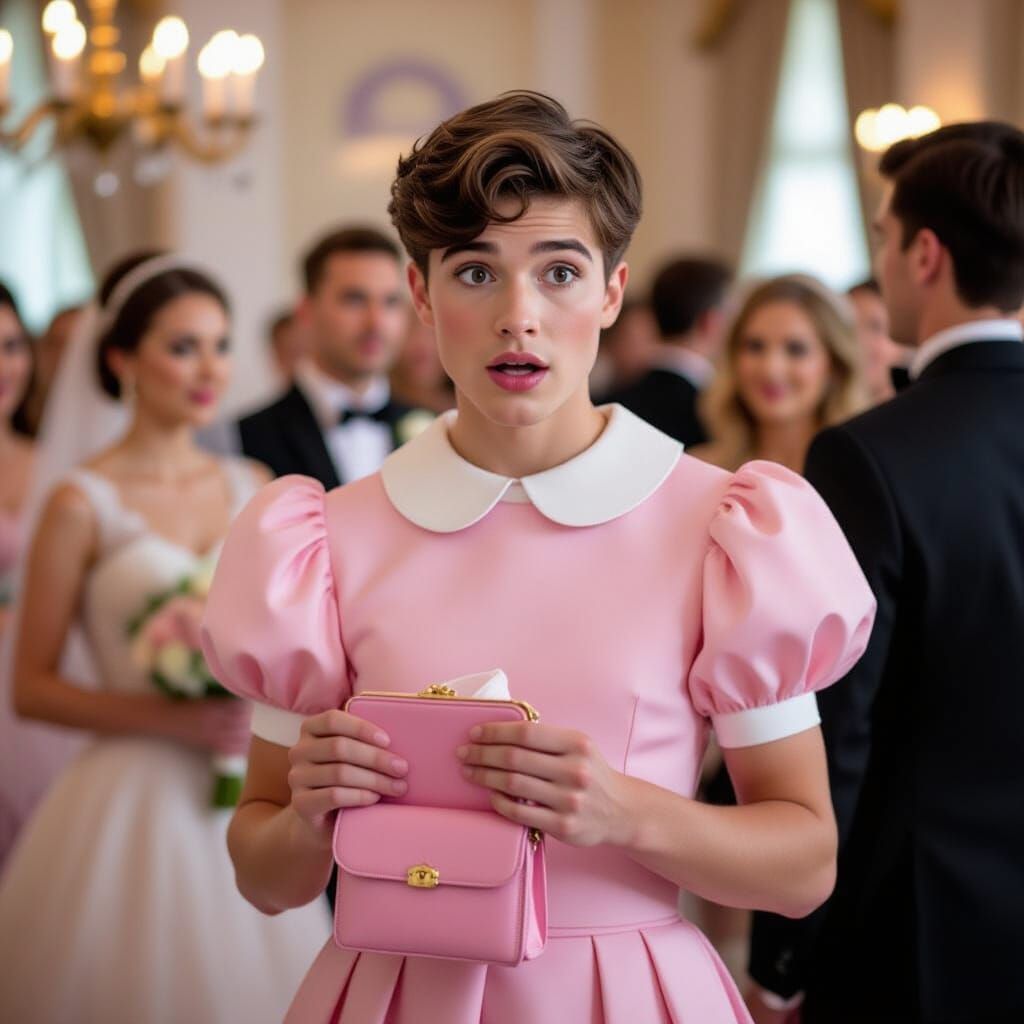 Young Man's Surprising Discovery in Wedding Dress