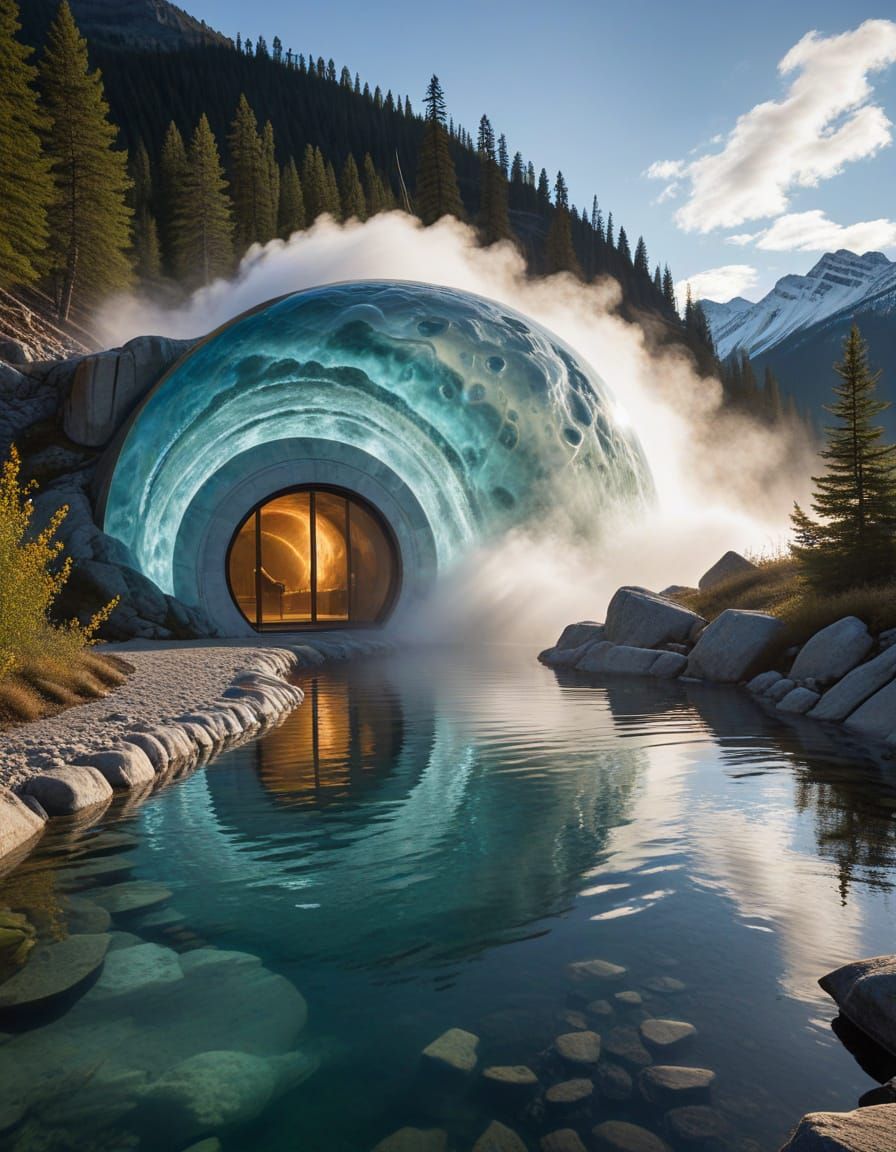 Interdimensional Banff Hot Springs: Victorian Meets Futurist...